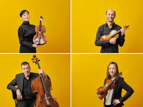 Simon Roturier (Violine), Marlene Ito (Violine), Naoko Shimizu (Viola) und Ludwig Quandt (Violoncello)