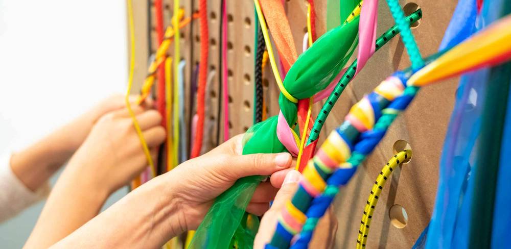 Interaktive Station „Flechten heißt entscheiden!“, 2021