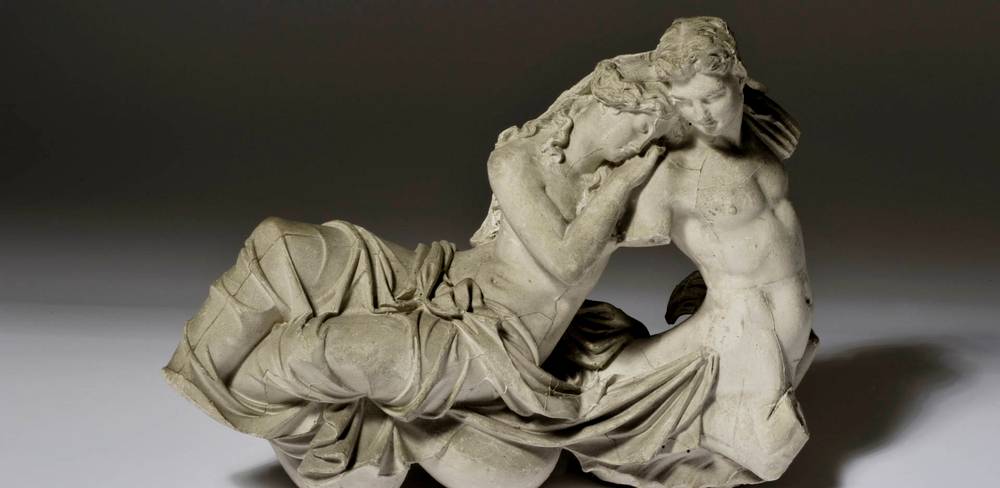 August Kiß nach Schinkel, Nereide auf einem Seekentauren, 1829/30, Gips