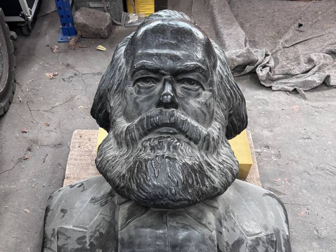Marx-Büste, die ab dem 9. Mai 2026 in „Enthüllt. Berlin und seine Denkmäler” zu sehen sein wird.