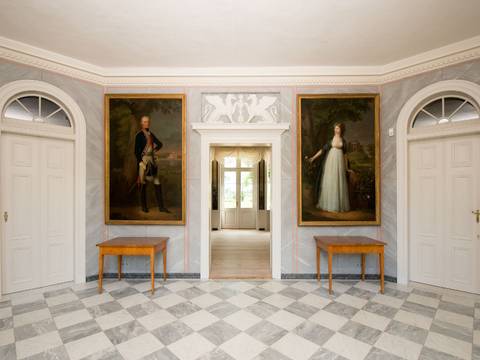 Schloss Paretz, Vestibül – Schloss Paretz, Vestibül © SPSG / Foto: Leo Seidel
