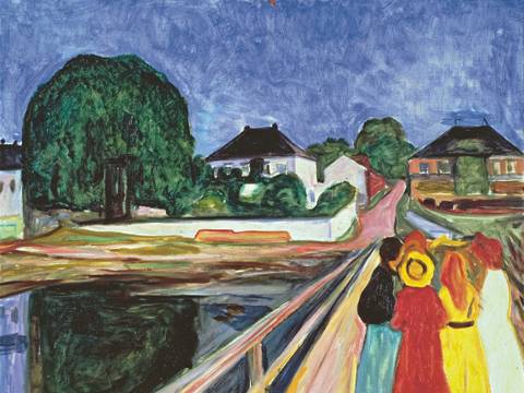  – Edvard Munch, The Girls on the Bridge, 1902
