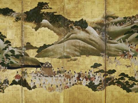 Szene aus der Geschichte vom Prinzen Genji_Miyuki, Detail