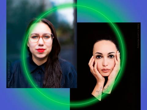 Ronya Othmann und Ela Pour – Key Visual von Krieg erzählen: Lesung mit Ronya Othmann und Ela Pour