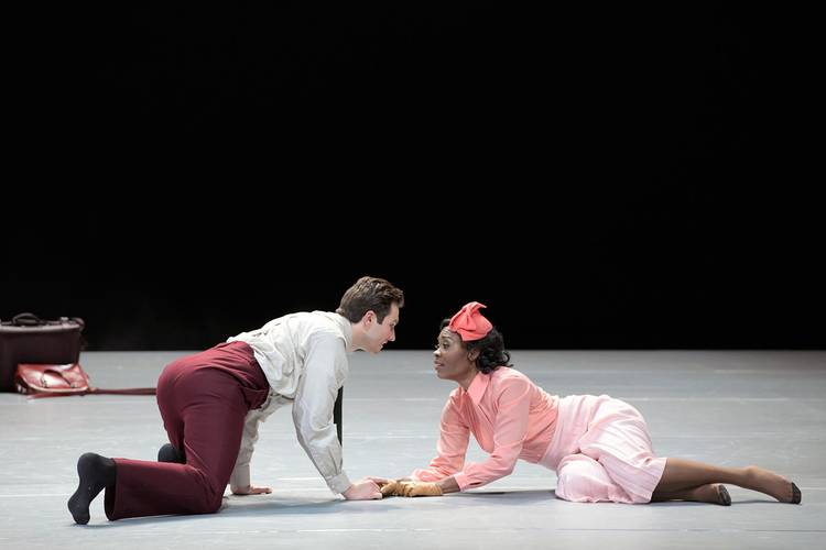 A Midsummer Night’s Dream – Samuel Dale Johnson als Demetrius, Jeanine De Bique als Helena Bettina Stöß