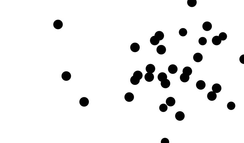 Key Visual Mein. Dein. Unser!? – Grafik mit Punkten