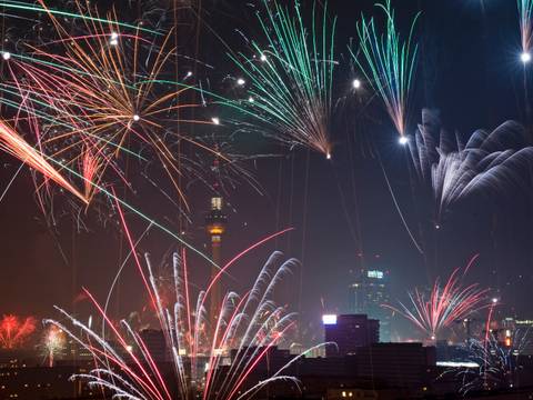 Silvesterfeuerwerk in Berlin