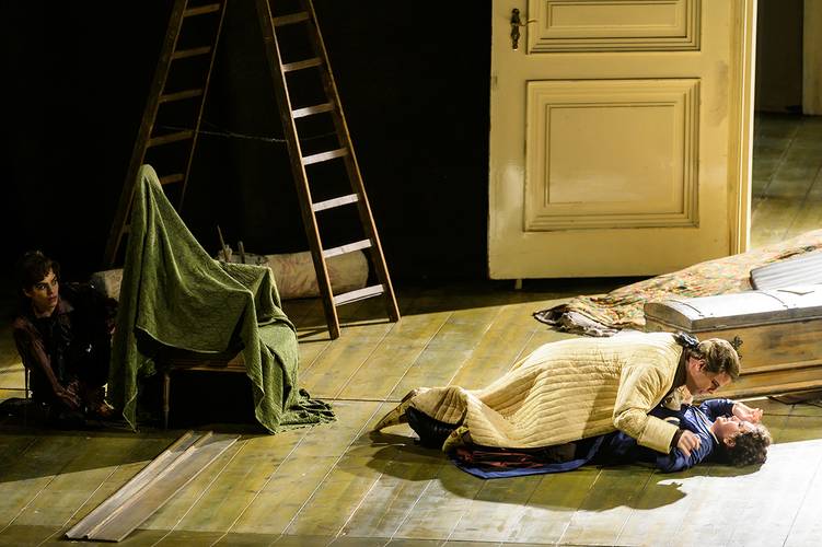 Le nozze di Figaro – Meechot Marrero als Cherubino, Thomas Lehman als Graf Almaviva, Lilit Davtyan als Susanna