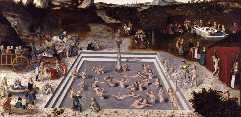 Lucas Cranach d. Ä., Der Jungbrunnen (Detail), 1546