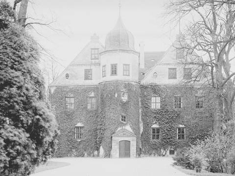 Schloss Königs Wusterhausen, Ansicht der Nordfassade, vor 1945