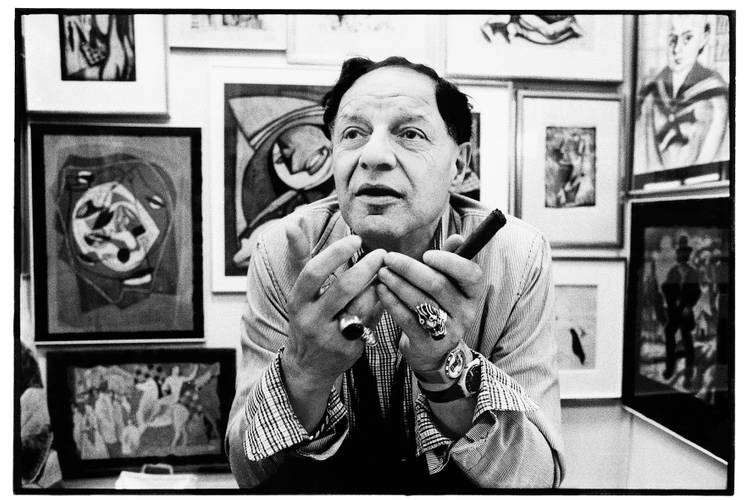 Carl Laszlo auf dem Messestand der Art Basel