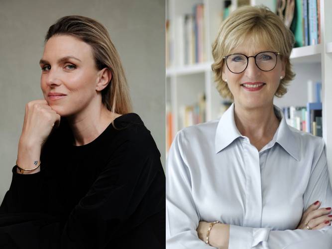 Links: Lena Stahl, rechts: Prof. Dr. Christiane Woopen