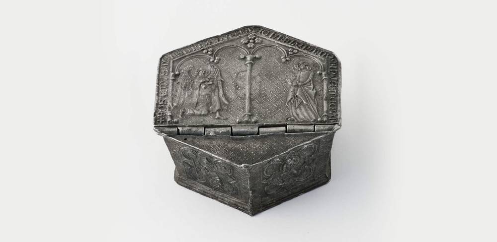 Liturgisches Salzgefäß, Italien, 2. Hälfte 14. Jahrhundert
