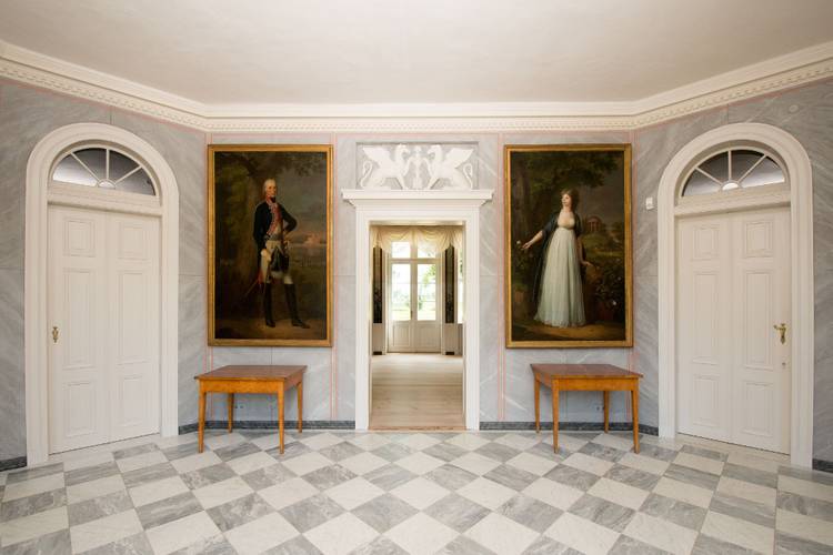 Schloss Paretz, Vestibül – Schloss Paretz, Vestibül © SPSG / Foto: Leo Seidel