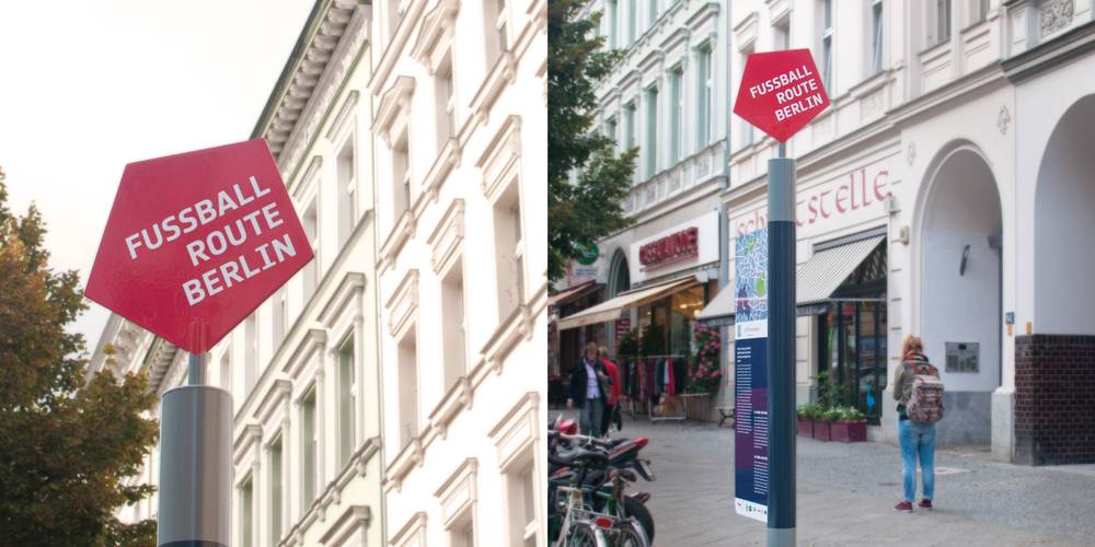 Fussball Route Berlin, Standort 1:6, Bergmannstraße, Kreuzberg – Fussball Route Berlin, Standort 1:6, Bergmannstraße, Kreuzberg © Fussball Route Berlin