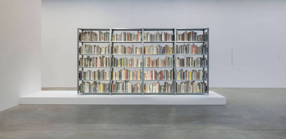 Saâdane Afif, The Fountain Archives (Bookshelves), 2022