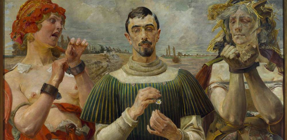Jacek Malczewski, Polnischer Hamlet – Portrait von Aleksander Wielopolski, 1903