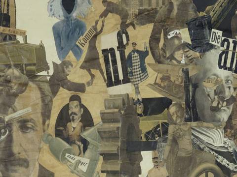 Hannah Höch, Schnitt mit dem Küchenmesser Dada durch die letzte Weimarer Bierbauch-Kulturepoche Deutschlands, 1919 Neue Nationalgalerie. Foto: Jörg P. Anders