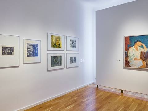 Ausstellungsansicht „Vietnam. Kunst. DDR. Reclaiming Solidarity", Stiftung Kunstforum Berliner Volksbank – Ausstellungsansicht „Vietnam. Kunst. DDR. Reclaiming Solidarity", Stiftung Kunstforum Berliner Volksbank