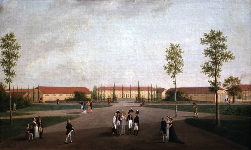 Franz Hillner (?), Schloss Paretz, Eigentum Haus Hohenzollern, SKH Georg Friedrich Prinz von Preußen, ehemals Hohenzollernmuseum, DLn Hz II 1987 GK I 8790 – Franz Hillner (?), Schloss Paretz