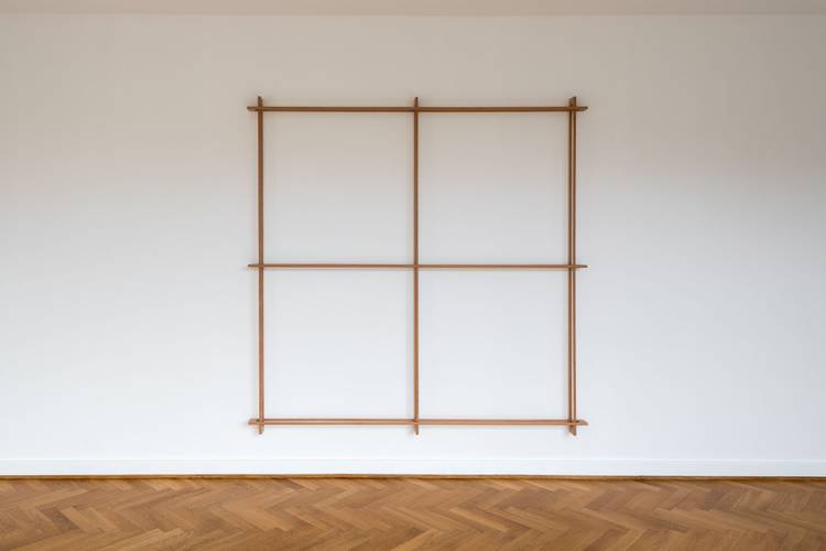 Ausstellungsansicht, Matt Browning: A Screen of Trees, Mies van der Rohe Haus.