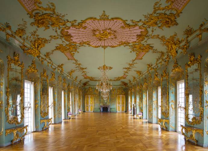 Schloss Charlottenburg, Goldene Galerie im Neuen Flügel – Die Goldene Galerie im Neuen Flügel von Schloss Charlottenburg