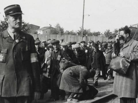 Aryeh Ben-Menachem, Mendel Grossman fotografiert heimlich die Deportation von Juden aus dem Ghetto Łódź, Detail, Detail, o.J.