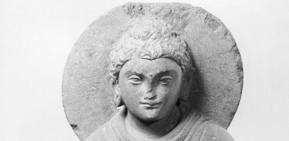 Pakistan, Buddha, 1.-3. Jahrhundert, Schiefer