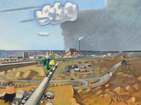 Wolfgang Mattheuer, Bratsker Landschaft, Detail, 1967