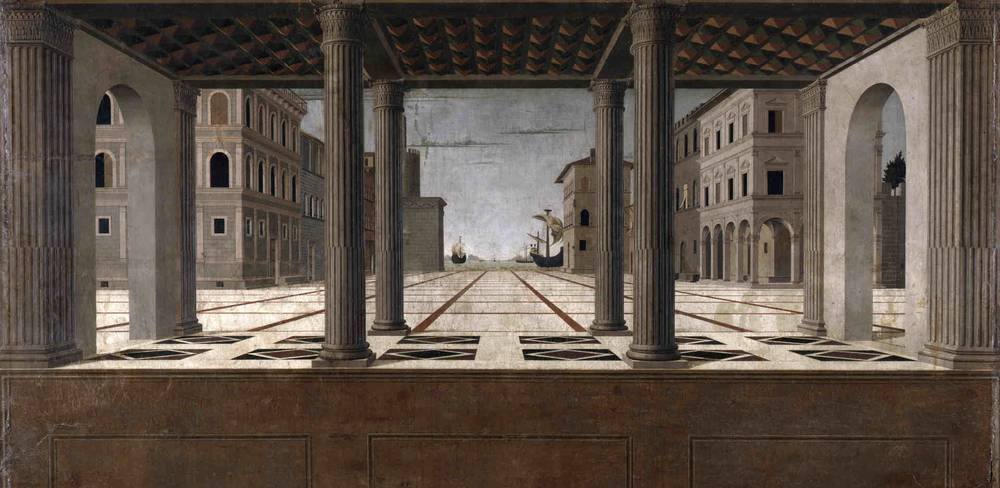 Francesco di Giorgio Martini, Idealstadt, Detail, um 1490