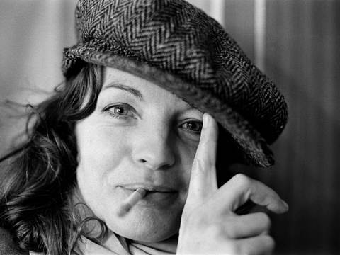 Romy Schneider during a break in filming, Berlin 1976 © Archiv Robert Lebeck