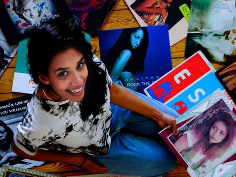 20 Jahre Radialsystem: What’s That Noise? 1 – Daemgen zwischen bunten Schallplatten.