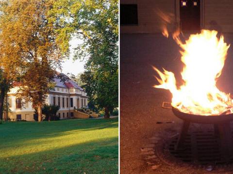 Schloss Paretz Feuer und Flamme