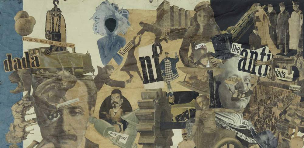 Hannah Höch, Schnitt mit dem Küchenmesser Dada durch die letzte Weimarer Bierbauch-Kulturepoche Deutschlands, 1919, Detail