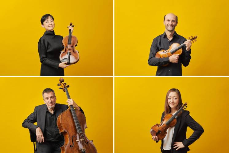 Simon Roturier (Violine), Marlene Ito (Violine), Naoko Shimizu (Viola) und Ludwig Quandt (Violoncello)