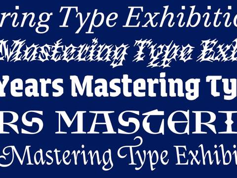 Mastering Type Exhibition 2026