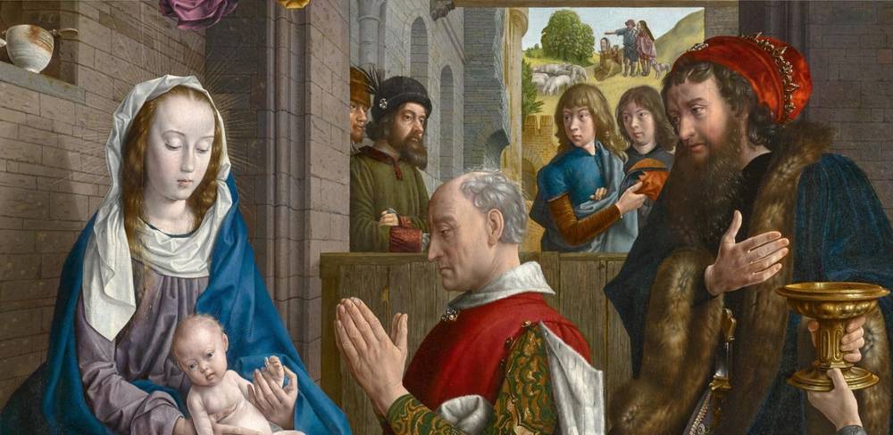 Hugo van der Goes, Monforte-Altar (Detail), um 1470/75