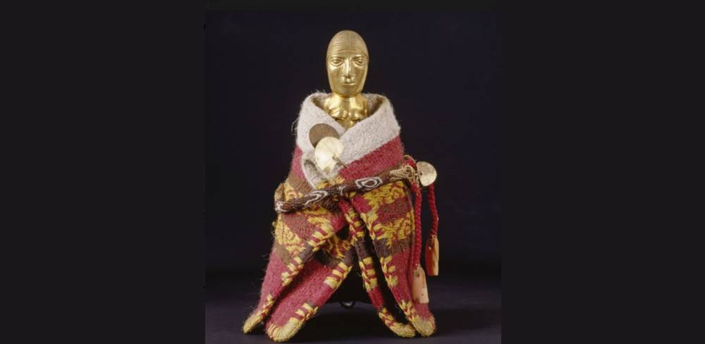 Figurine mit Lliclla