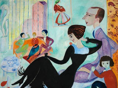  – Sigrid Hjertén, Ateljéinteriör, 1916, Öl auf Leinwand