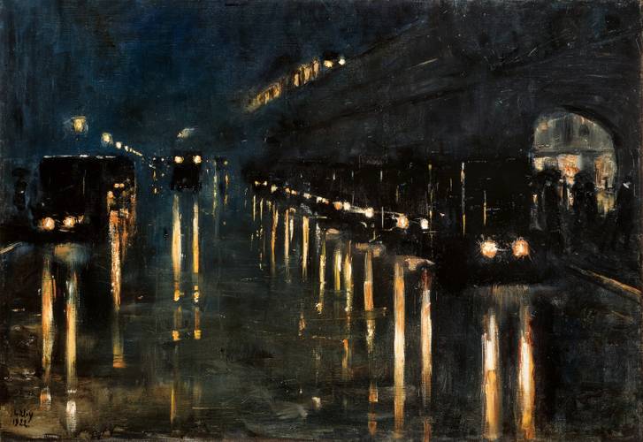 Lesser Ury: Hochbahnhof Bülowstraße, 1922