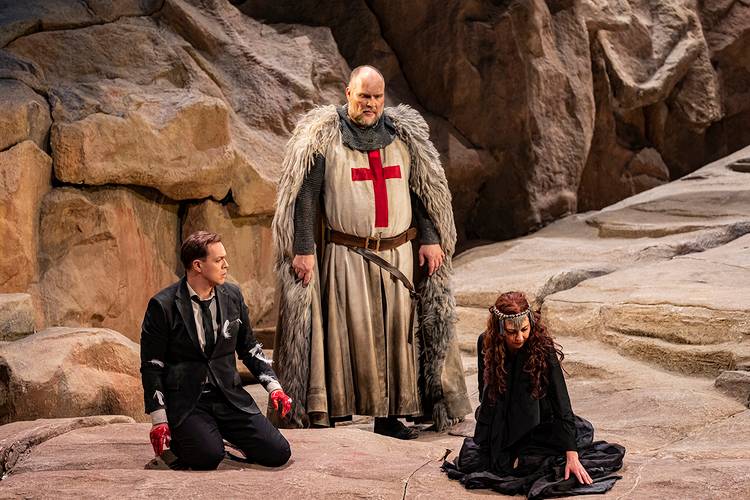 Parsifal – Thomas Blondelle als Parsifal, Stephen Milling als Gurnemanz, Marina Prudenskaya als Kundry Bettina Stöß