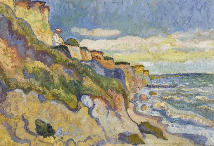 Cesar Klein Ahrenshoop II (Felsen am Meer), 1909 Öl auf Malpappe 32 x 48,5 cm Privatbesitz