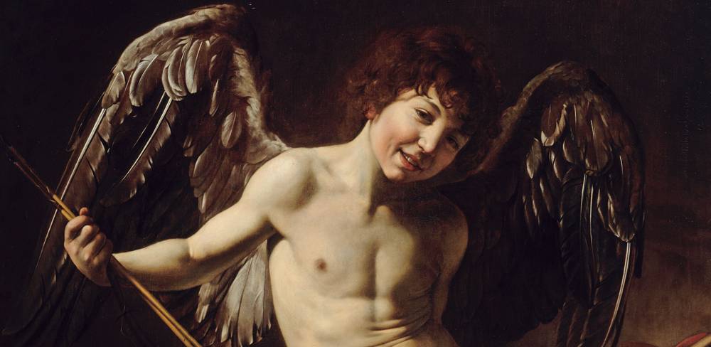 Michelangelo Merisi da Caravaggio, Amor als Sieger (Detail), 1601/02.