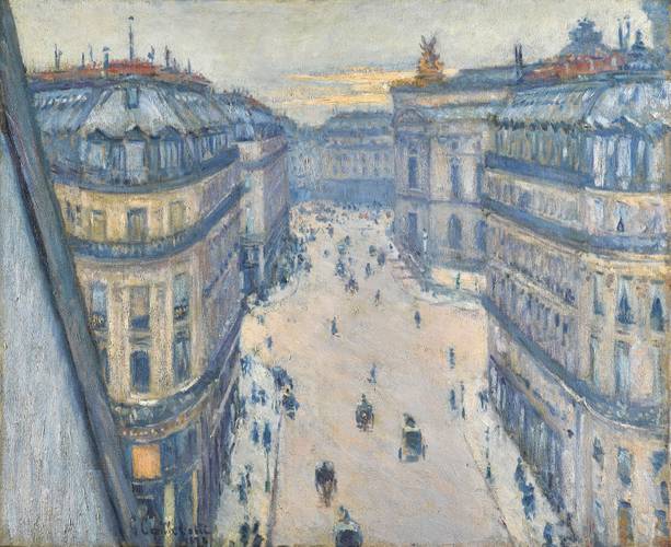 Gustave Caillebotte: Rue Halévy, Blick aus der sechsten Etage, 1878 – Gustave Caillebotte: Rue Halévy, Blick aus der sechsten Etage
