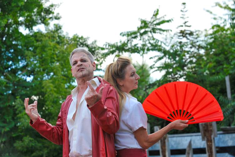 Globe Berlin: Hamlet – Claudius aka Uwe Neumann und Gertrud aka Saskia von Winterfeld