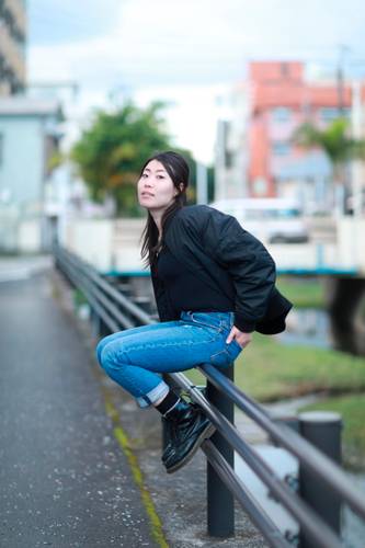 Porträt der japanischen DJ natsu – Porträt der japanischen DJ natsu