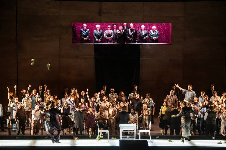 Turandot – Martin Muehle als Calaf, Catherine Foster als Turandot, der Chor der Deutschen Oper Berlin