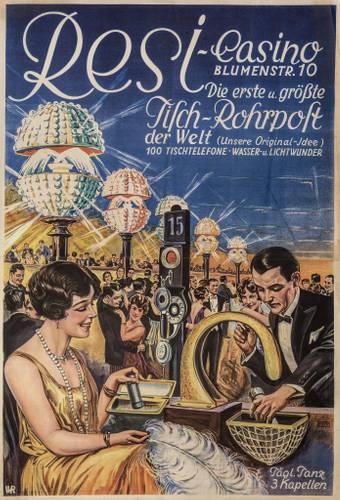 Das "Resi" - Anzeigenpostkarte aus den 1920ern