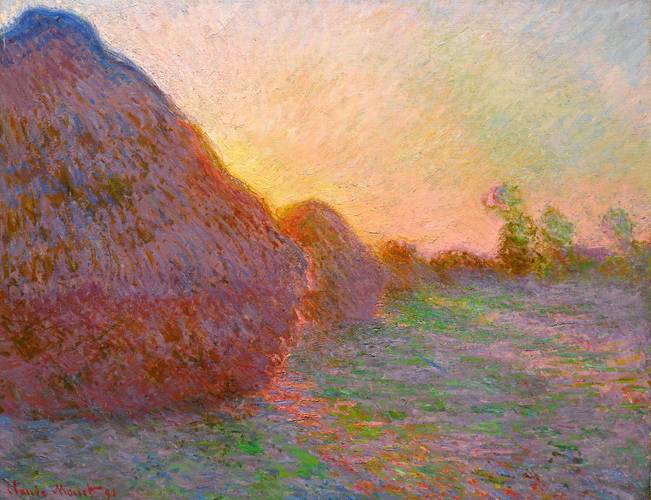 Claude Monet: Getreideschober, 1890 – Claude Monet: Getreideschober