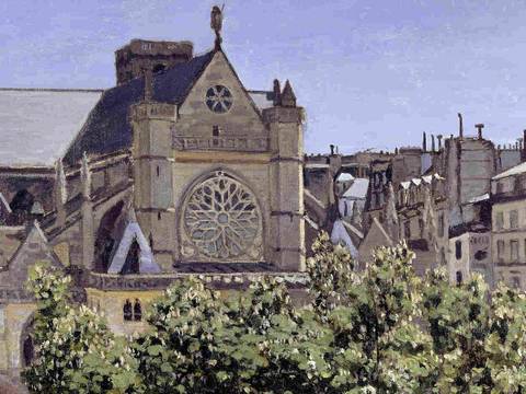 Claude Monet, Saint Germain l'Auxerrois, Detail, 1867